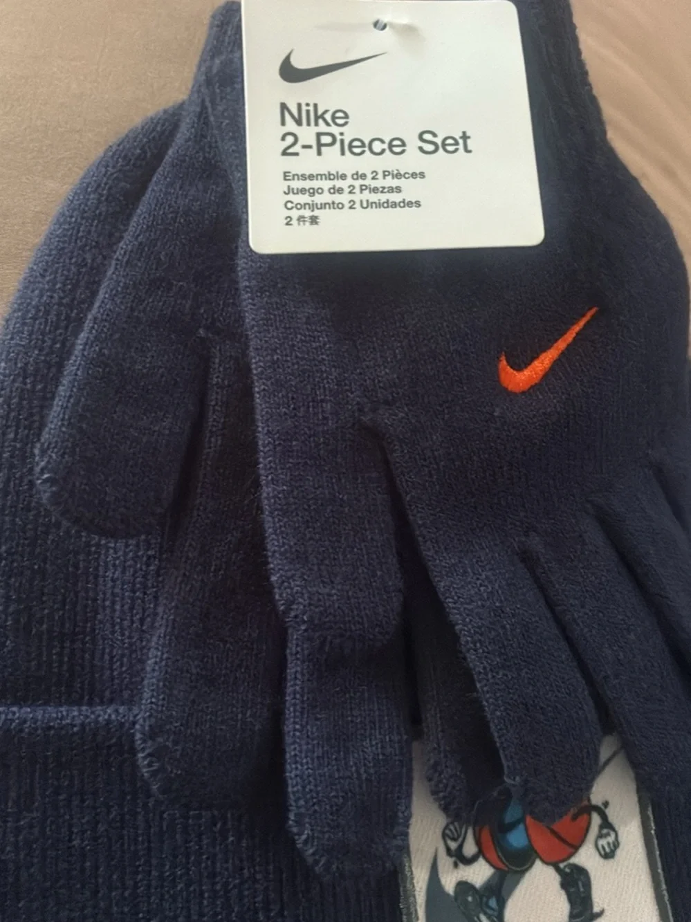 Boys Nike Hat & Glove winter set